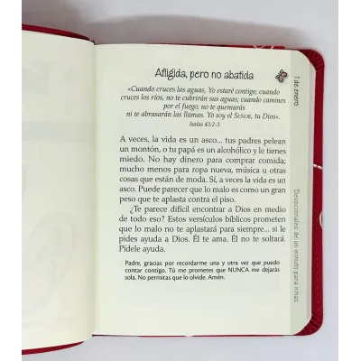 Devocionales de un Minuto para Niñas/Cuero/Rosa Devocionales de un Minuto para Niñas/Cuero/Rosa