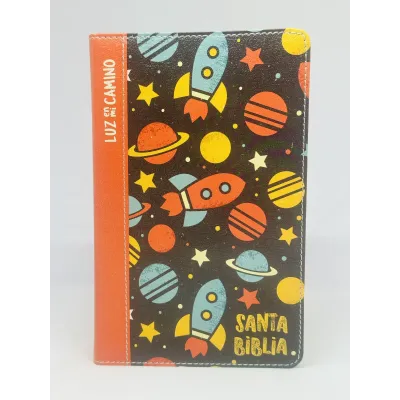 Biblia NVI Luz En Mi Camino Cohetes Multicolor Simil Piel [Biblia]