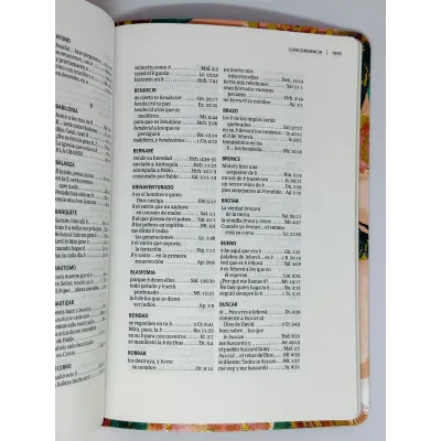 Biblia RVR60/Centrada En Cristo/Floral/Simil Piel/Con Indice Biblia RVR60/Centrada En Cristo/Floral/Simil Piel/Con Indice