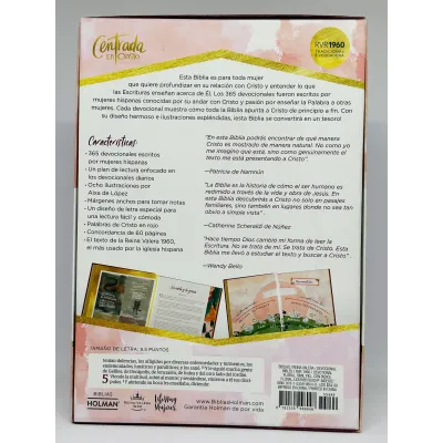 Biblia RVR60/Centrada En Cristo/Floral/Simil Piel/Con Indice Biblia RVR60/Centrada En Cristo/Floral/Simil Piel/Con Indice