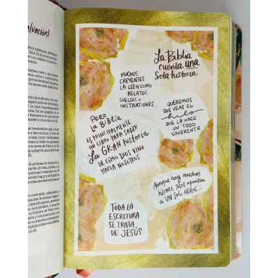 Biblia RVR60/Centrada En Cristo/Floral/Simil Piel/Con Indice Biblia RVR60/Centrada En Cristo/Floral/Simil Piel/Con Indice