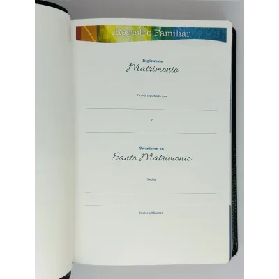 Biblia De Estudio Arco Iris [Biblia] RVR 1960 Piel Fabricada Negro