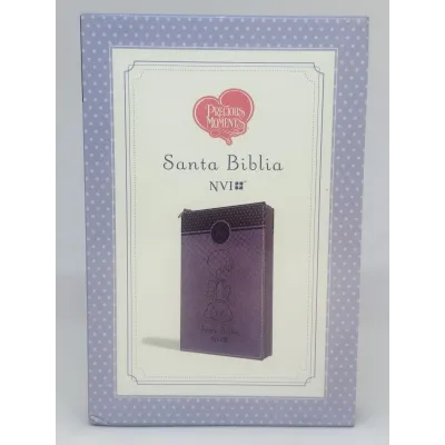 Biblia Precious Moments NVI Angelitos Ultrafina Compacta Purpura con cierre [Biblia]