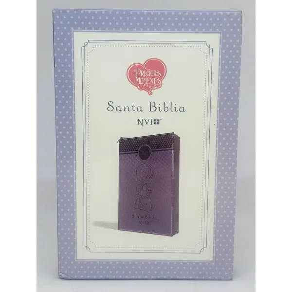 Biblia Precious Moments NVI Angelitos Ultrafina Compacta Purpura con cierre [Biblia]
