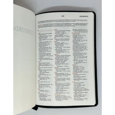 Biblia De Estudio Arco Iris [Biblia] RVR 1960 Piel Fabricada Negro
