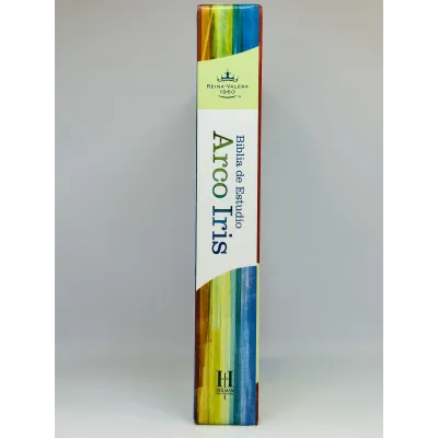 Biblia De Estudio Arco Iris [Biblia] RVR 1960 Piel Fabricada Negro