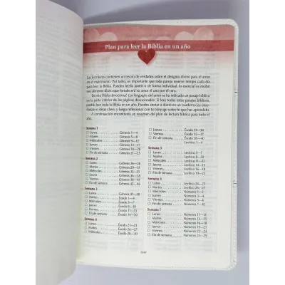 Biblia Devocional Los Lenguajes Del Amor [Biblia] RVR 1960 Blanco