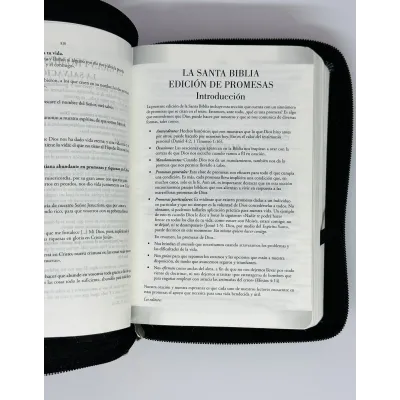 Biblia De Promesas [Biblia] Compacta/Negra/Zipper