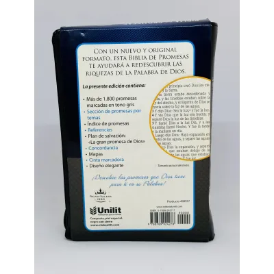 Biblia De Promesas [Biblia] Compacta/Negra/Zipper