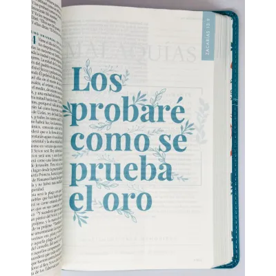 Biblia Devocional Mujer Verdadera NBLA Duotono Aqua [Biblia de Estudio] Nueva Biblia de las Américas