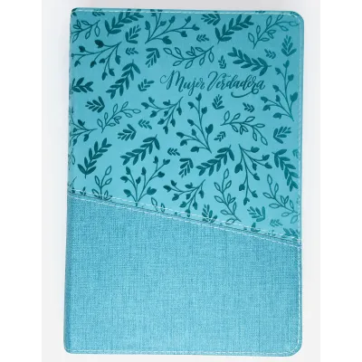 Biblia Devocional Mujer Verdadera NBLA Duotono Aqua [Biblia de Estudio] Nueva Biblia de las Américas