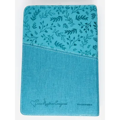 Biblia Devocional Mujer Verdadera NBLA Duotono Aqua [Biblia de Estudio] Nueva Biblia de las Américas