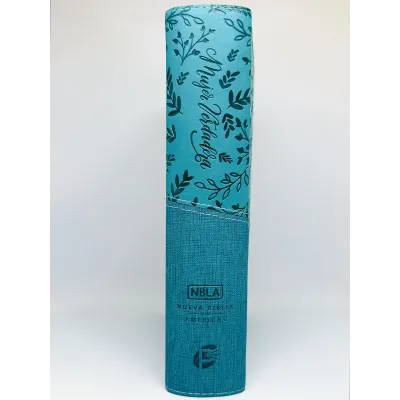Biblia Devocional Mujer Verdadera NBLA Duotono Aqua [Biblia de Estudio] Nueva Biblia de las Américas