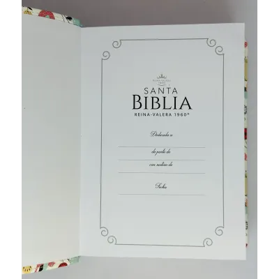 Biblia RVR60 Colección Primaveral Turquesa , canto pintado 045 Biblia RVR60 Colección Primaveral Turquesa , canto pintado 045