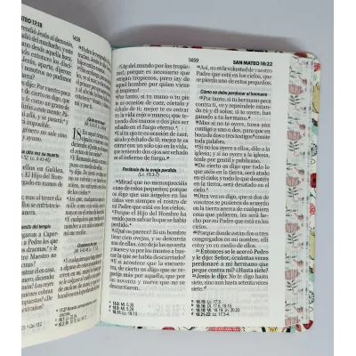 Biblia RVR60 Colección Primaveral Turquesa , canto pintado 045 Biblia RVR60 Colección Primaveral Turquesa , canto pintado 045