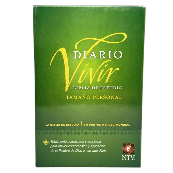 Biblia De Estudio Diario Vivir NTV Tamaño Personal Rustica/Verde [Biblia de Estudio]