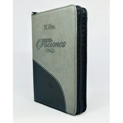 Biblia /RVR056cZLG/ Gris Negro Canto Plateado Oraciones Biblia /RVR056cZLG/ Gris Negro Canto Plateado Oraciones