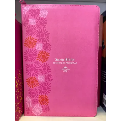 Biblia de Promesas Letra Gigante Rosa con cierre e índice RVR60 Biblia de Promesas Letra Gigante Rosa con cierre e índice RVR60