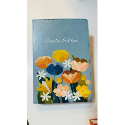 BIBLIA AQUA FLORES REINA VALERA 1960, LETRA GRANDE BIBLIA AQUA FLORES REINA VALERA 1960, LETRA GRANDE