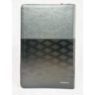 Biblia RV60 PU Negro Con Cierre Y Canto Plateado Biblia RV60 PU Negro Con Cierre Y Canto Plateado