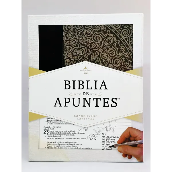 Biblia de Apuntes RVR 1960 Gris Floral [Biblia] Reina Valera 1960