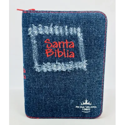 Biblia Tamaño 025 Jean Desgaste Roja [Biblia] Reina Valera 1960 Indice Cierre