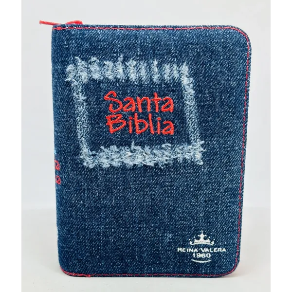 Biblia Tamaño 025 Jean Desgaste Roja [Biblia] Reina Valera 1960 Indice Cierre