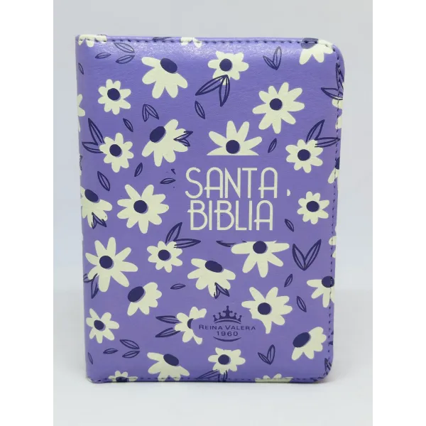 Biblia Tamaño 025 lila [Biblia] RVR Canto Lavanda Cierre