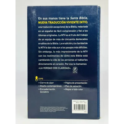 Biblia/NTV/Edicion Ziper/Sentipiel/Negro Girasol Biblia/NTV/Edicion Ziper/Sentipiel/Negro Girasol
