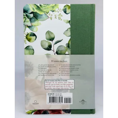 RVR 1960 Biblia Letra Grande Flores Verde Reina Valera 1960 RVR 1960 Biblia Letra Grande Flores Verde Reina Valera 1960