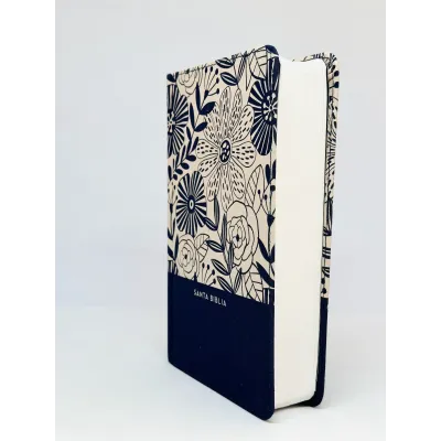 Biblia RVR60/Compacta/Letra Grande/(10)/Azul Floral Biblia RVR60/Compacta/Letra Grande/(10)/Azul Floral