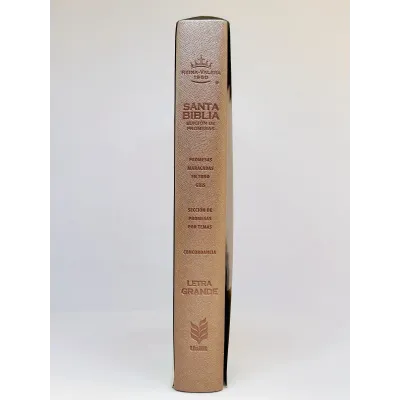 Biblia De Promesas Inspira Letra Grande [Biblia] Piel Especial Rosada