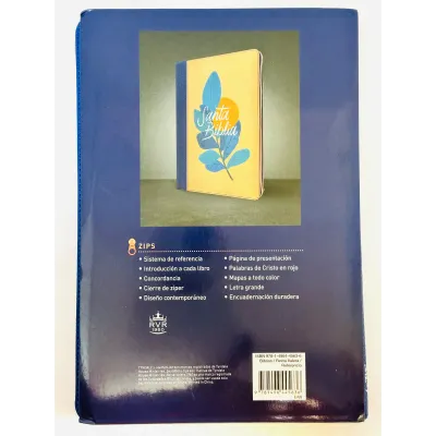 Biblia RVR60/Edicion De Referencia/Ultrafina/Ziper/Azul-Rojo/Letra Grande Biblia RVR60/Edicion De Referencia/Ultrafina/Ziper/Azul-Rojo/Letra Grande