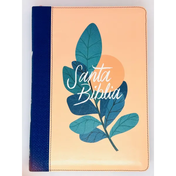 Biblia RVR60/Edicion De Referencia/Ultrafina/Ziper/Azul-Rojo/Letra Grande