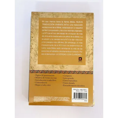 Biblia NTV Compacta Letra Grande Gris y Amarillo Biblia NTV Compacta Letra Grande Gris y Amarillo