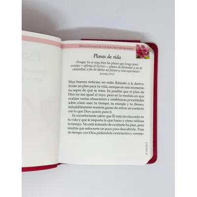 Devocionales De Un Minuto Para Mujeres/Cuero/Rojo Devocionales De Un Minuto Para Mujeres/Cuero/Rojo