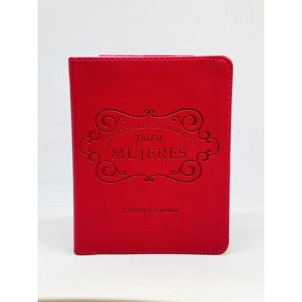 Devocionales De Un Minuto Para Mujeres/Cuero/Rojo